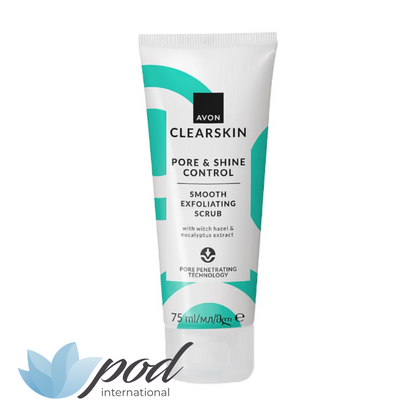 Avon Clearskin Pore & Shine Control Smooth Exfoliating Face Scrub Clearskin Pore Penetrating Scrub - POD International UK 