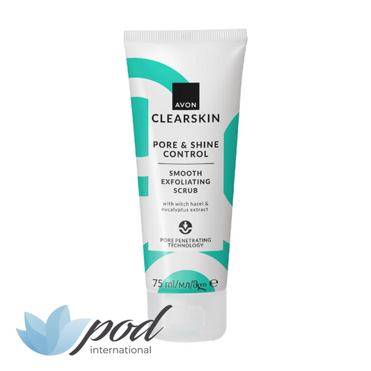 Avon Clearskin Pore & Shine Control Smooth Exfoliating Face Scrub Clearskin Pore Penetrating Scrub - POD International UK 