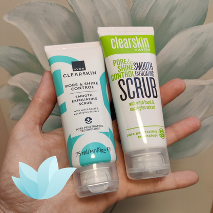 Avon Clearskin Pore & Shine Control Smooth Exfoliating Face Scrub Clearskin Pore Penetrating Scrub - POD International UK 