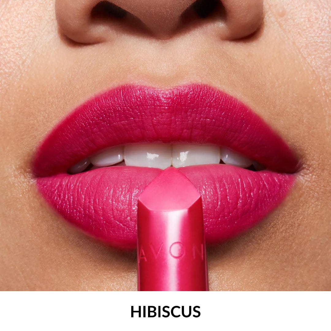 Avon Ultra Colour Creamy Lipstick Avon Satin Lipstick hibiscus 