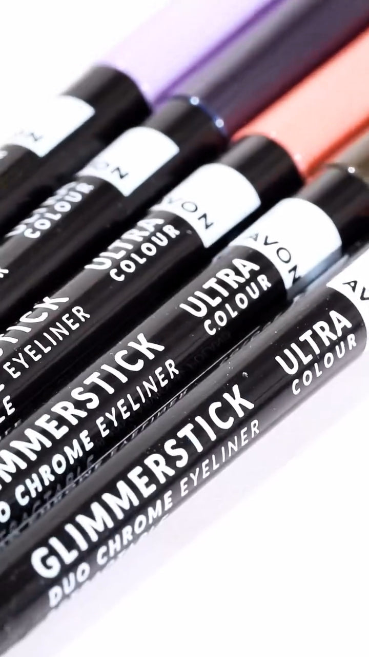 Avon Glimmerstick Duo Chrome Eye Liner | Retractable Eyeliner Pencil
