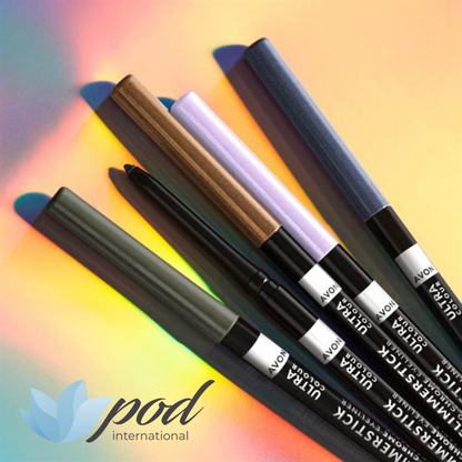 Avon Glimmerstick Duo Chrome Eye Liner | Retractable Eyeliner Pencil
