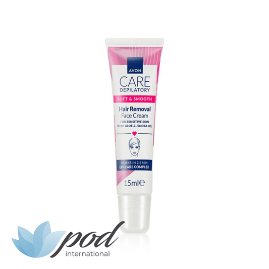 Avon Care Depilatory Soft & Smooth Hair Removal Face Cream, 15ml | Facial Hair Removal Cream - POD International UK