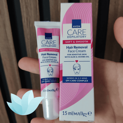 Avon Care Depilatory Soft & Smooth Hair Removal Face Cream, 15ml | Facial Hair Removal Cream - POD International UK