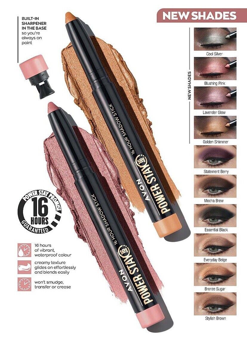 Avon Power Stay 16 Hour Eyeshadow Stick | Long Lasting Eyeshadow - POD International UK