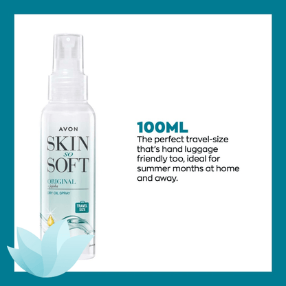 Avon Skin So Soft Dry Oil Spray | Moisturiser | Travel Essential | Original - POD International UK