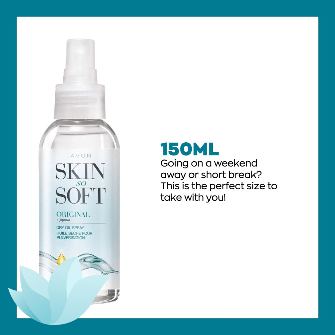 Avon Skin So Soft Dry Oil Spray | Moisturiser | Travel Essential | Original - POD International UK