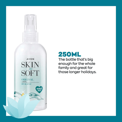 Avon Skin So Soft Dry Oil Spray | Moisturiser | Travel Essential | Original - POD International UK