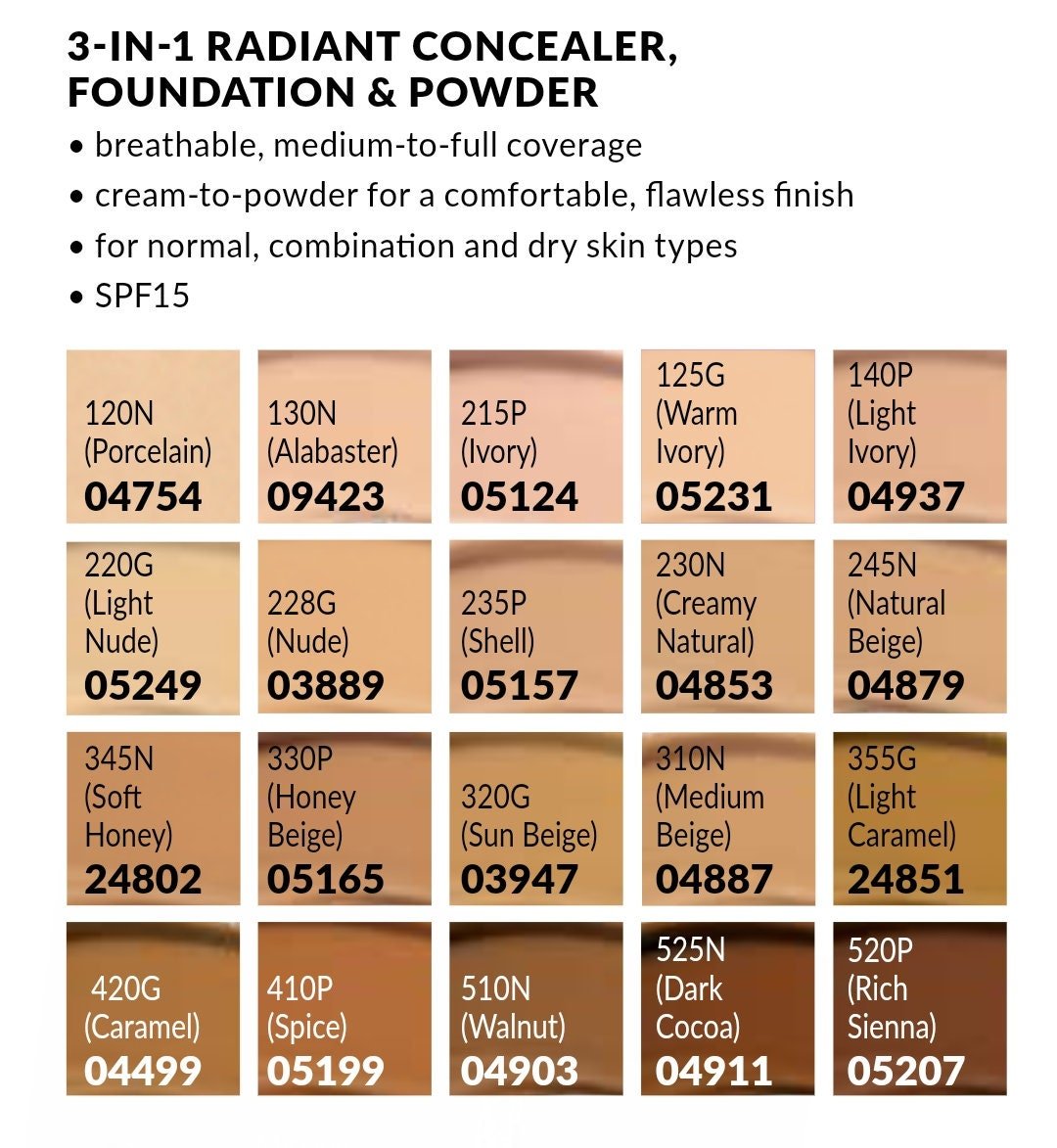 Avon True Colour Flawless Cream to Powder Foundation Compact SPF15 - POD International UK