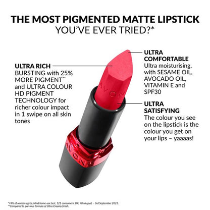 Avon Ultra Colour Matte Lipstick